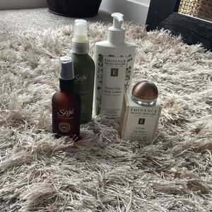 Eminence Lotion and Lip Balm and Bonus Saje Products